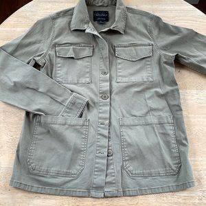 Sanctuary Army Green Cancas Military Jacket size Medium